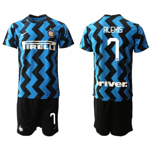 Internazionale Milano Fodboldtrøjer Alexis Sanchez 7 Børn Hjemmebanesæt 2020/21 Kort ærmer Internazionale Milano Fodboldtrøjer Alexis Sanchez 7 Børn Hjemmebanesæt 2020/21 Kort ærmer